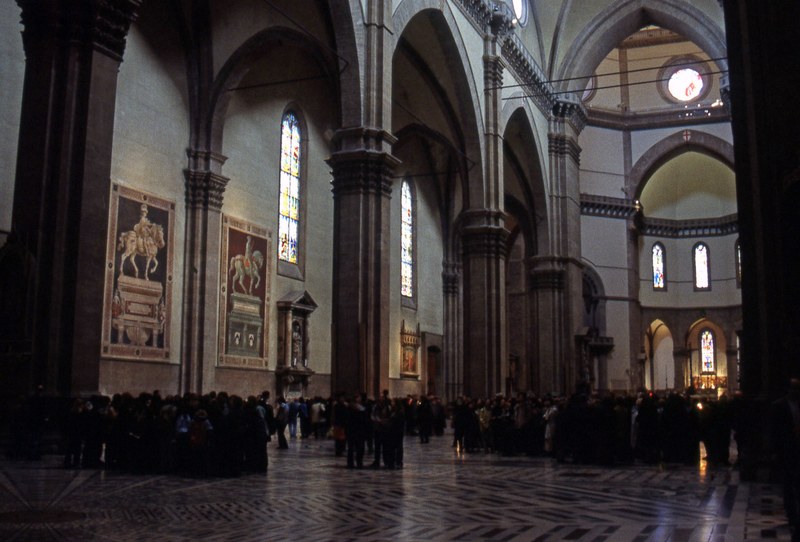 inside the basilica of santa croce 4k