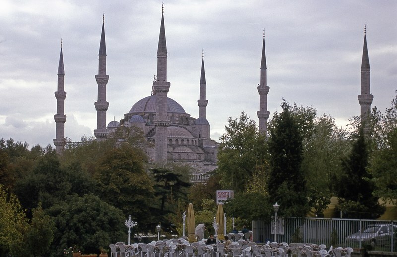 blue mosque in istanbul 4k