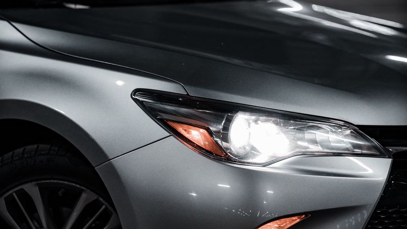 headlight, car, wheel, 4k