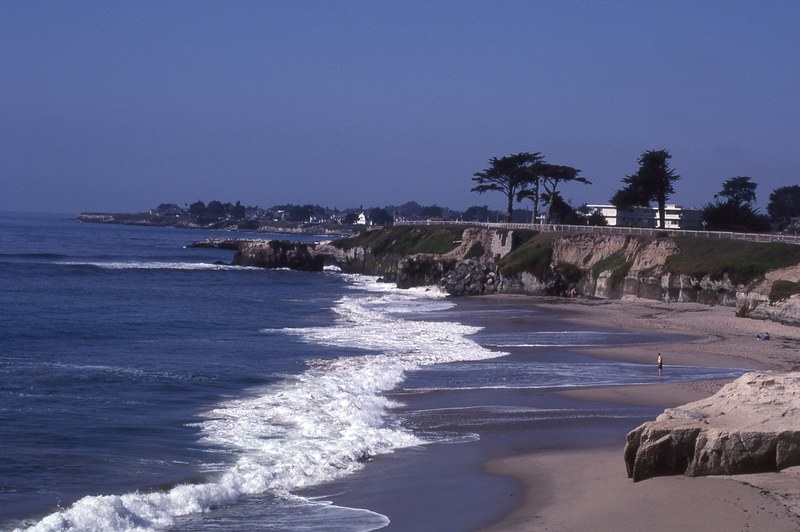 santa cruz lighthouse beach 4k