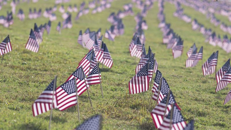 flags, american, patriotism, symbolism, 4k