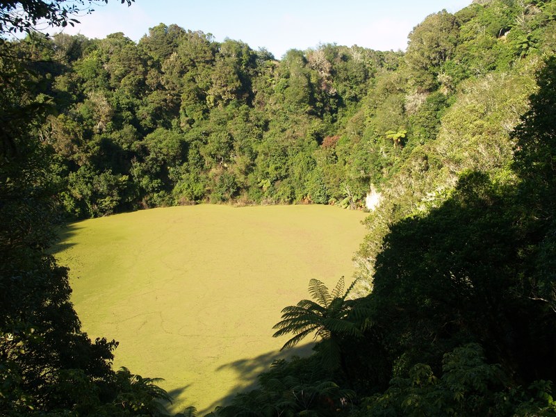 southern crater at waimangu volcanic valley 4k