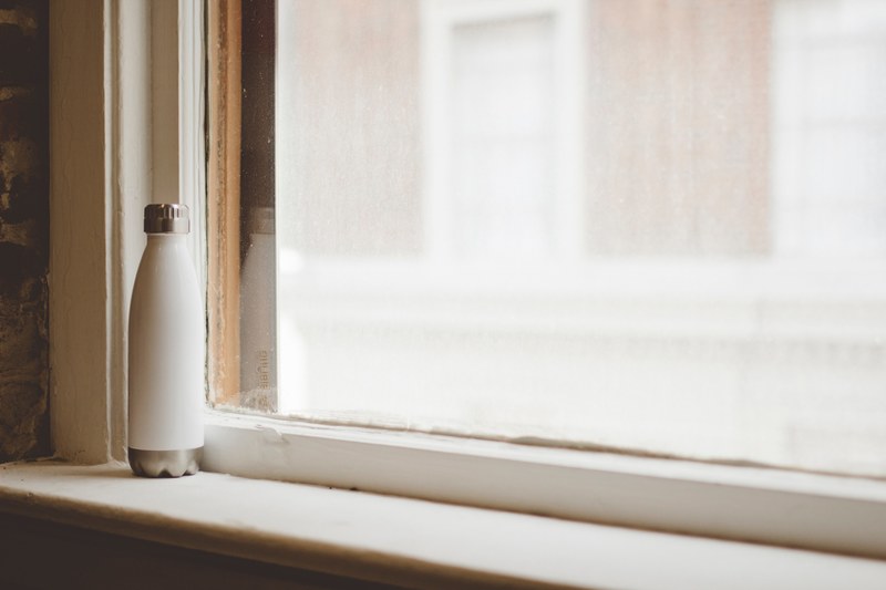 window sill window bottle and indoor 4k