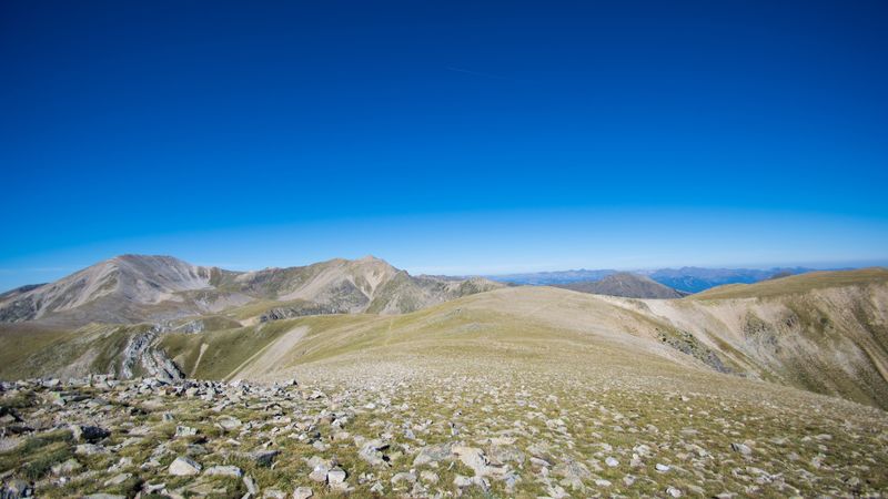 plain, mountain, horizon, 4k