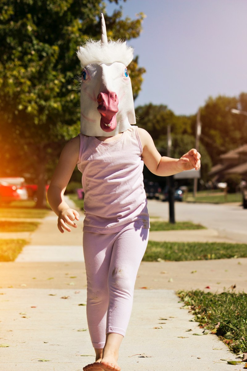 unicorn mask costume and pink hd, 4k