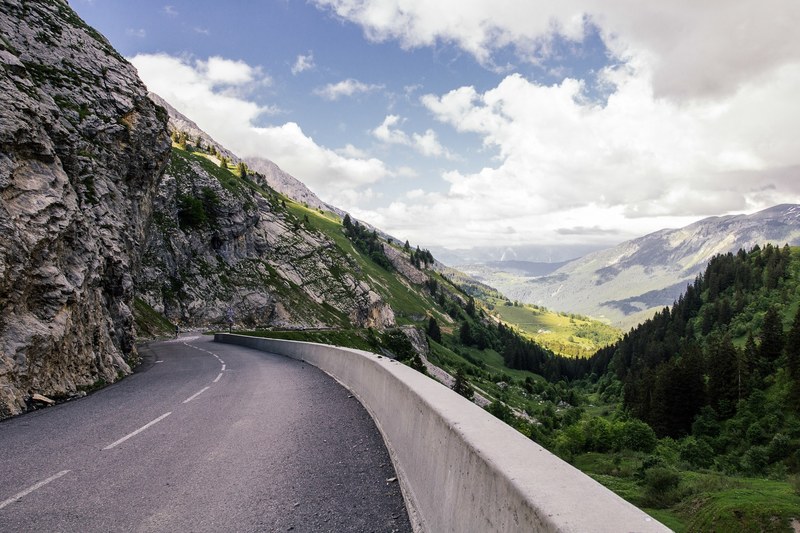 road highway driving and countryside 4k