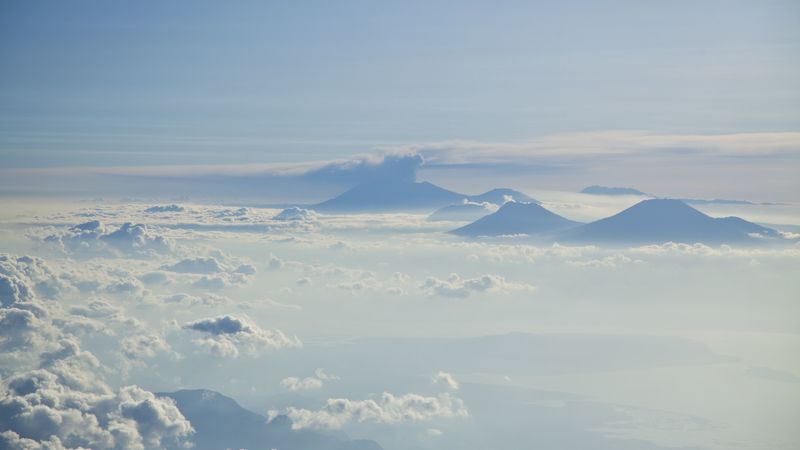 sky, clouds, height, 4k