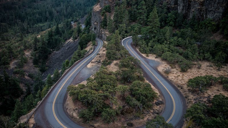 road, asphalt, top view, 4k