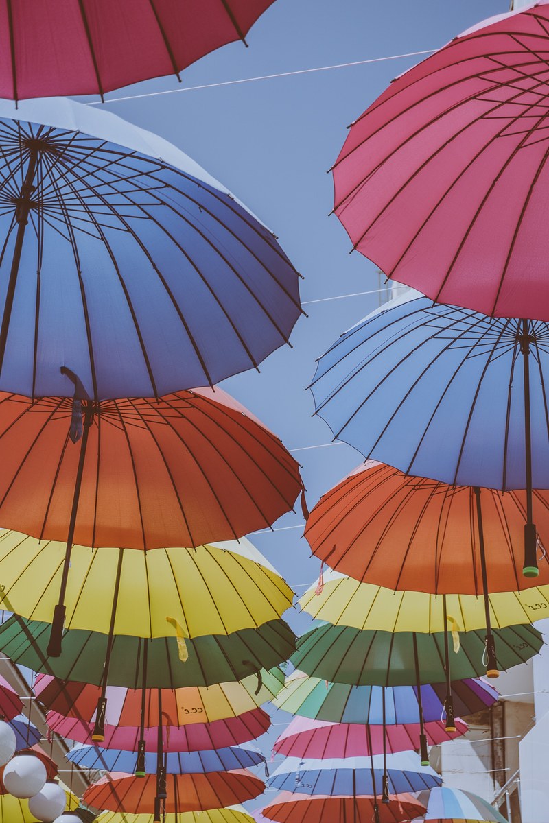 umbrella colourful color and parasol hd, 4k