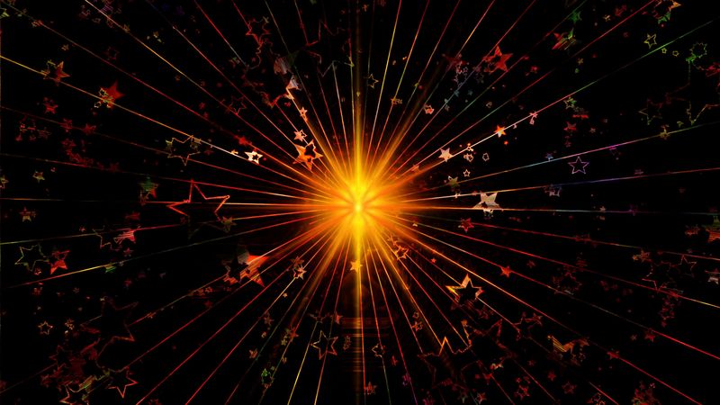 shine, abstract, stars, 4k