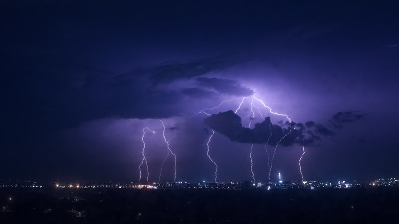lightning lightning at night storm and sky 4k