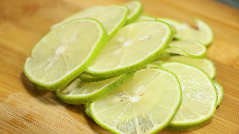 lime, citrus, sliced, 4k