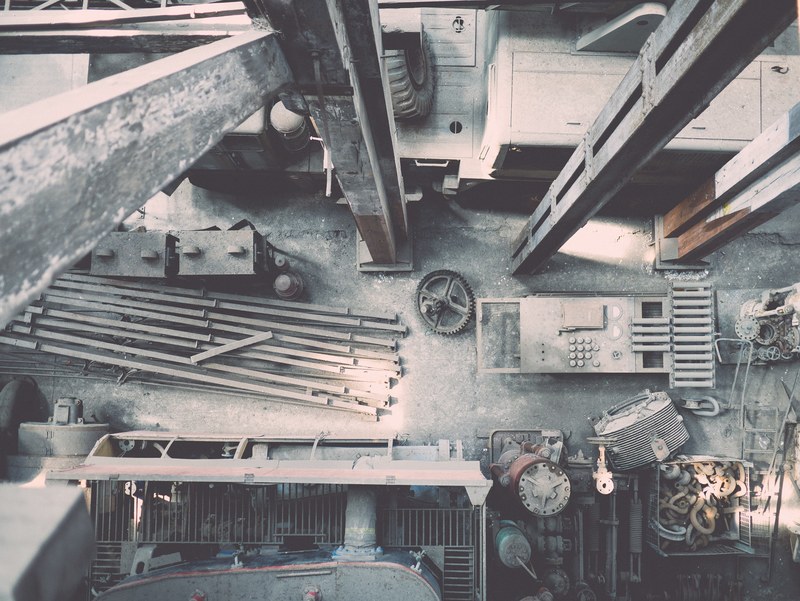 industrial machinery factory and manufacturing 4k