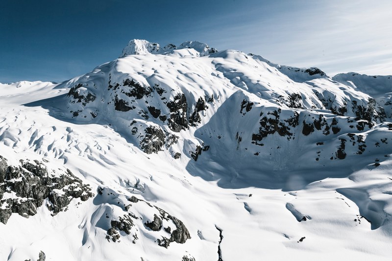 the mountains of golden ears provincial park in maple ridge british columbia laden with snow, mountain snow mountain range and winter 4k