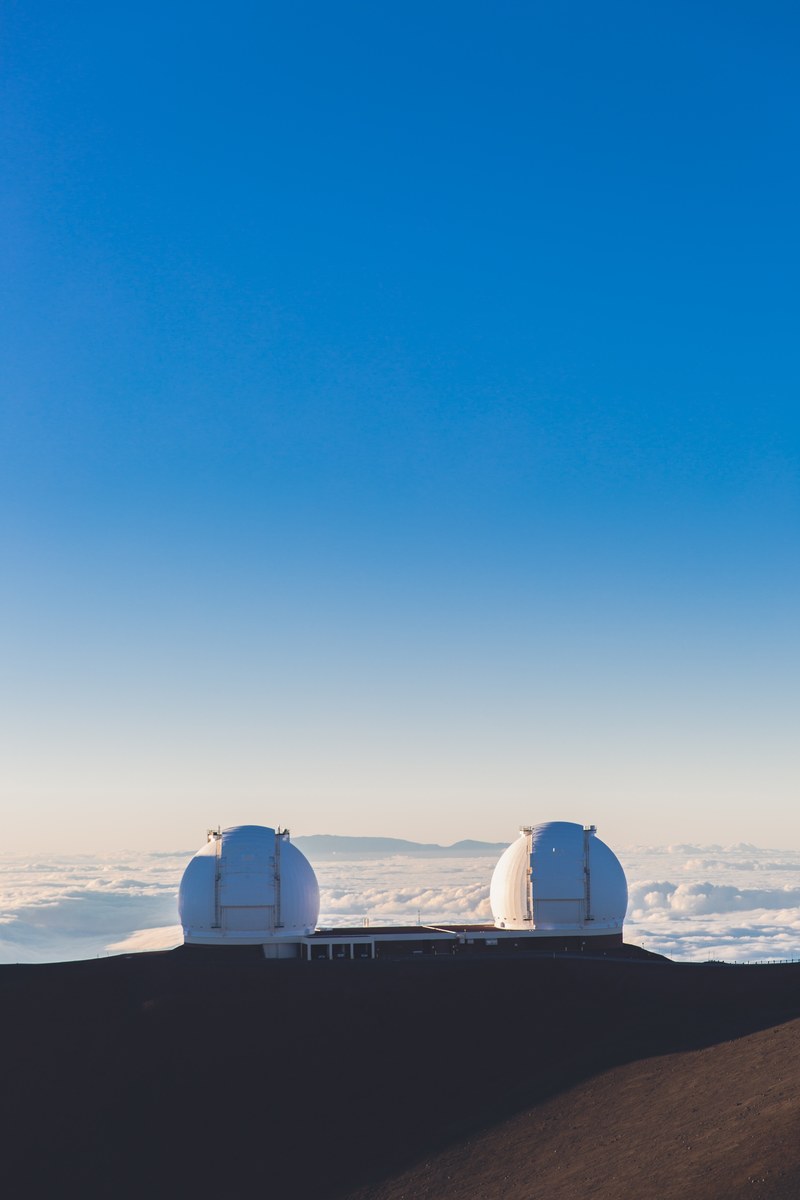 sky blue sky observatory and cloud hd, 4k