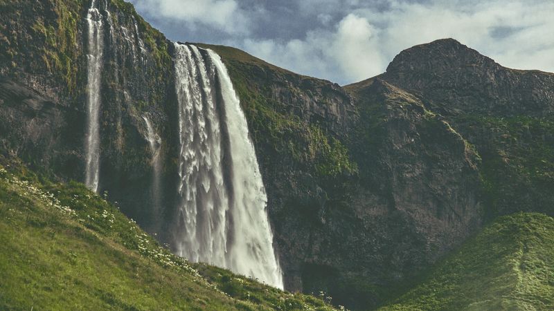 waterfall, river, cascade, 4k