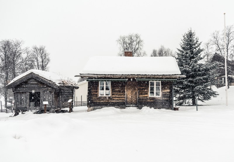 cabin chalet building and wooden 4k