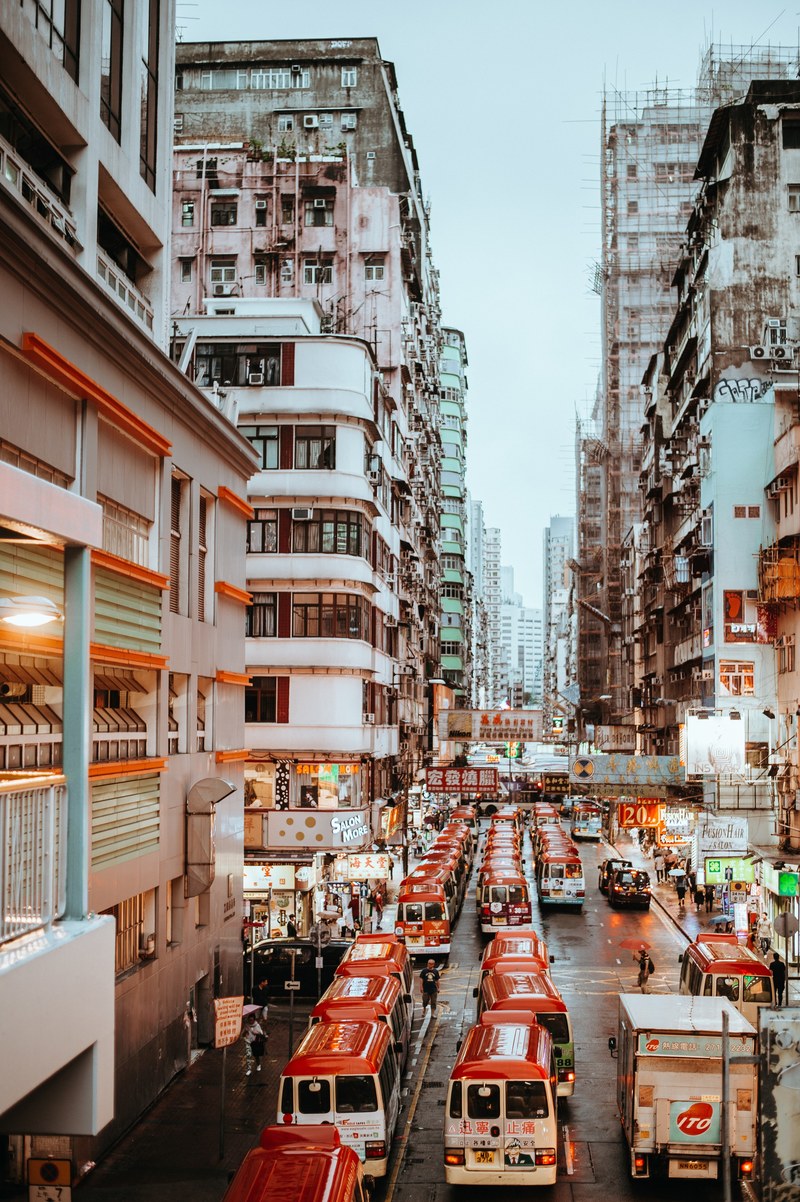 buses in honk kong 4k