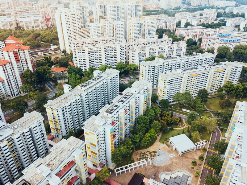 city urban apartment and apartment building 4k