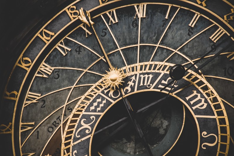 clock gold timepiece and measuring instrument 4k