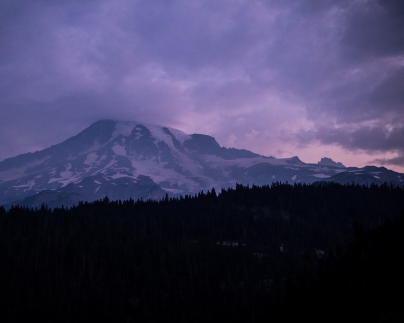 before sunrise at mt rainier national park 4k