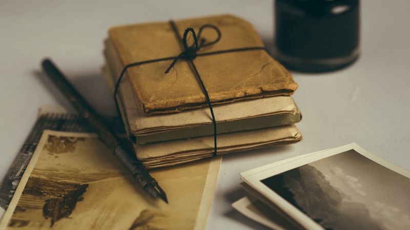 letters, ink, quill, retro, 4k