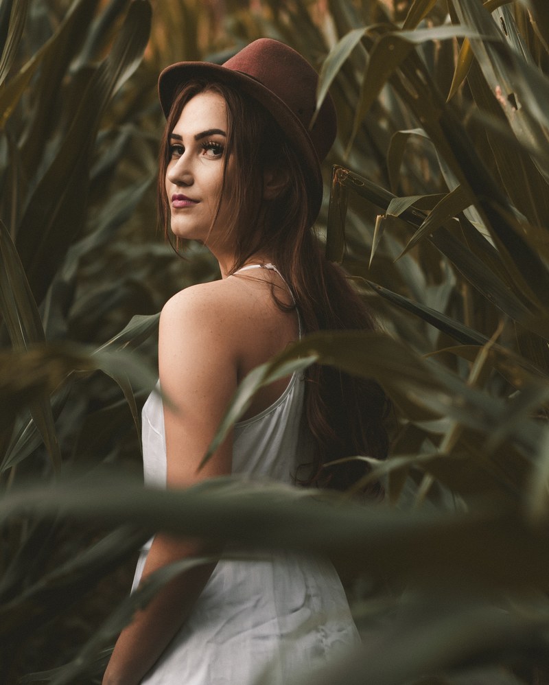 woman lady female and hat hd, 4k