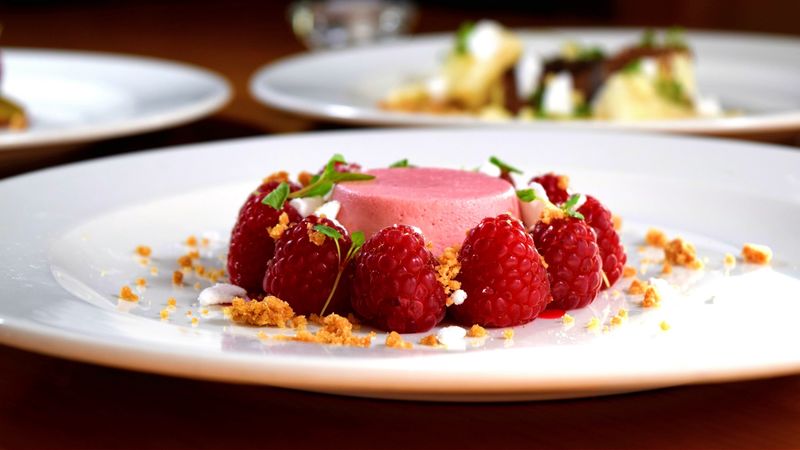 dessert, souffle, raspberry, 4k