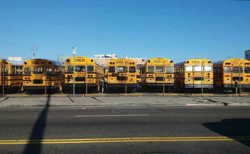 yellow bus school bus yellow and bus 4k