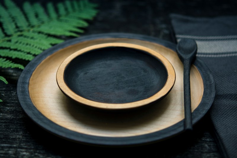 table plate dish and handcraft 4k