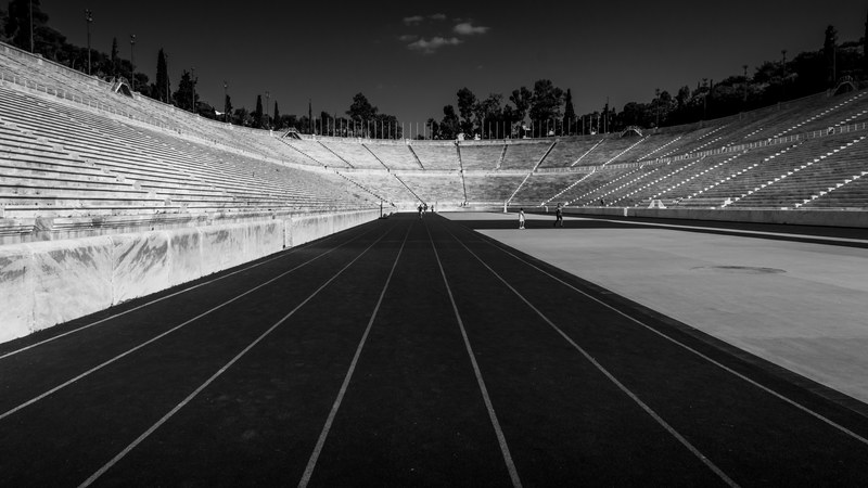 track stadium panathenaic stadium and historic 4k