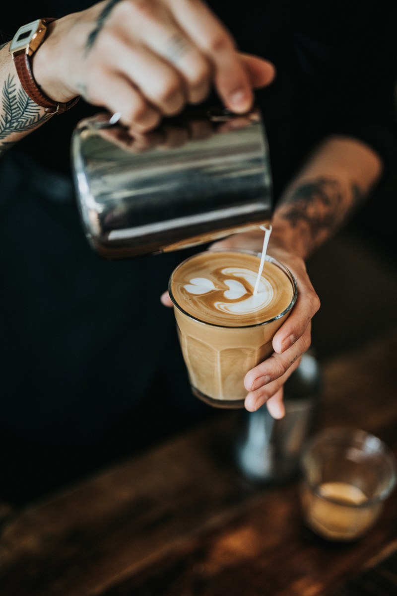 coffee latte cappuccino and glass hd, 4k