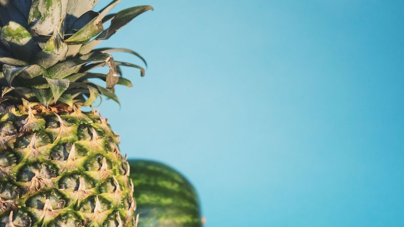 pineapple, watermelon, fruit, 4k