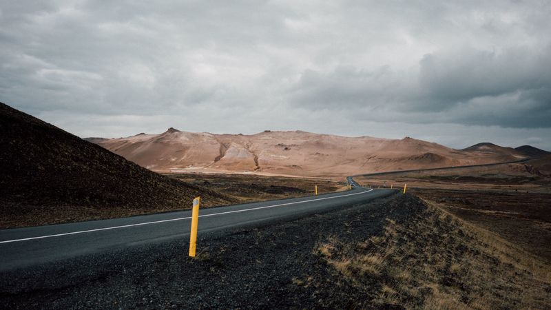 road, asphalt, mountains, marking, 4k