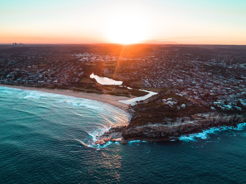 north curl curl sunsets 4k