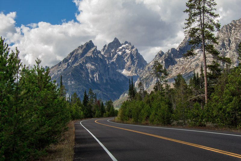 drive into the tetons 4k