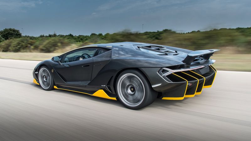 lamborghini, centenario, side view, speed, 4k