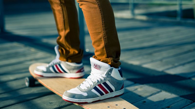 skateboarding, adidas neo, sneakers, 4k