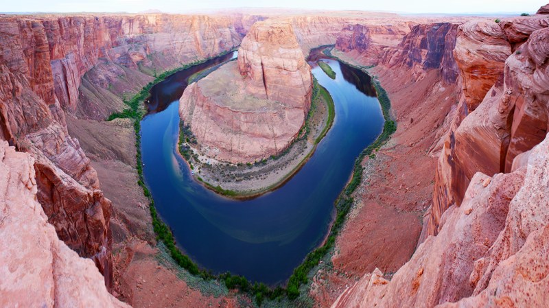 river rock canyon and horseshoe bend 4k