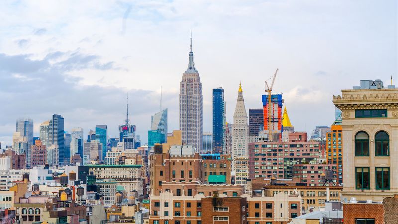 new york, usa, skyscrapers, buildings, 4k