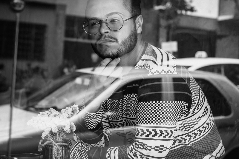 man male glasses and beard 4k
