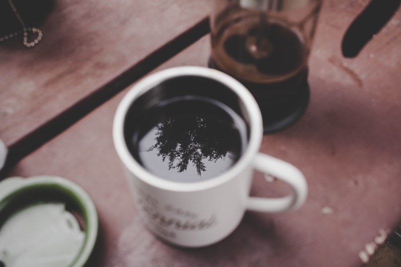 coffee reflection coffee mug and reflection 4k
