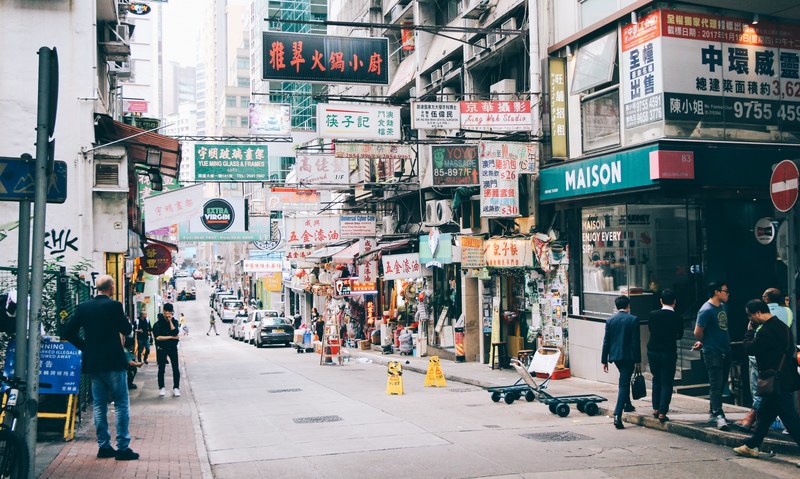 hong kong street 4k