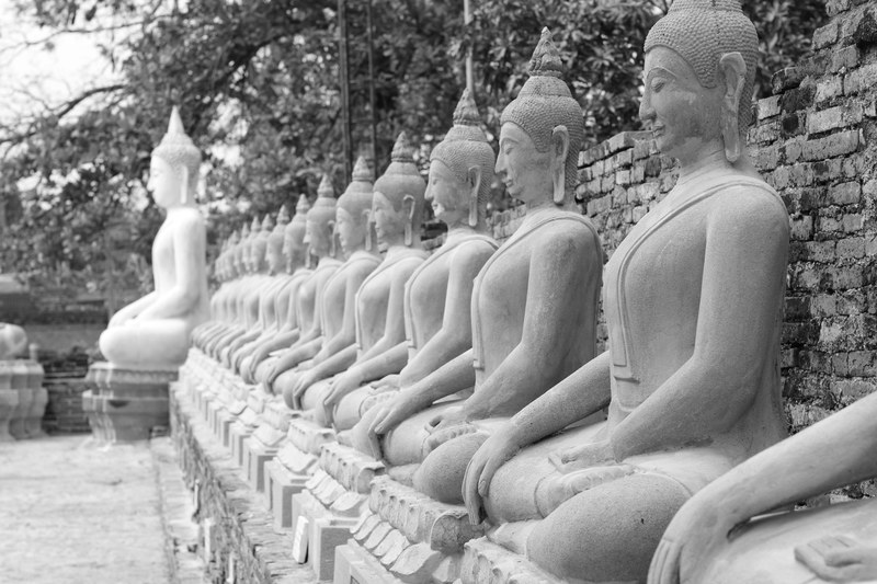 buddha meditation spiritual and stone 4k