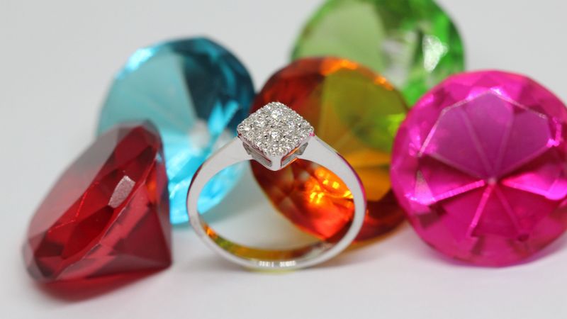 jewelry, diamond, ring, gold, 4k