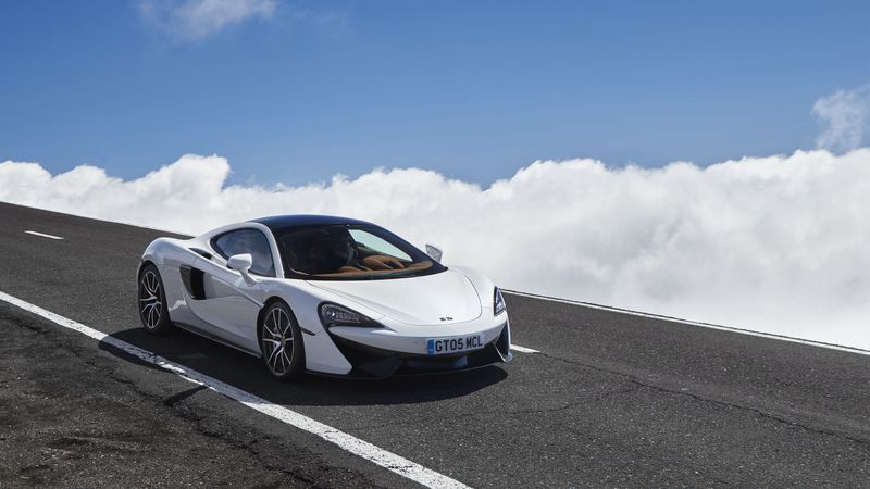 mclaren, 570gt, side view, road, 4k