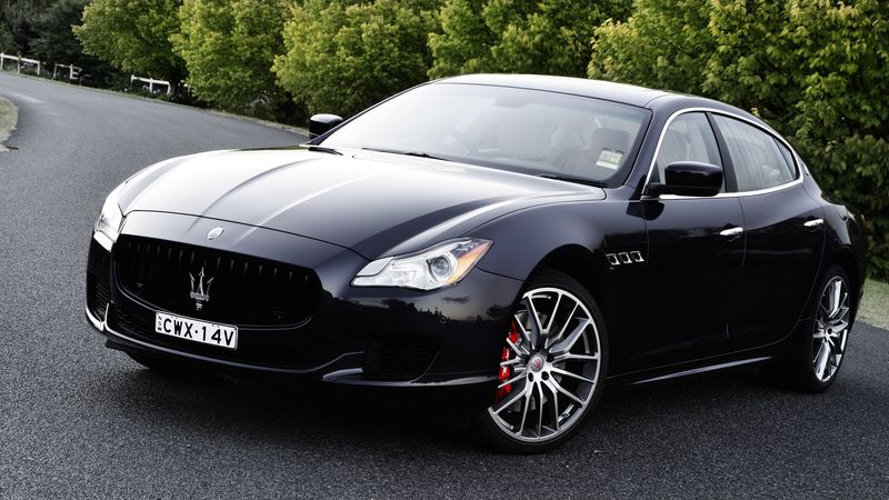 maserati, quattroporte, gts, side view, black, 4k