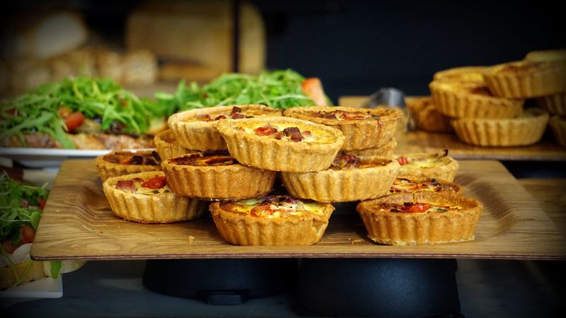 cake, pastries, vegetables, 4k
