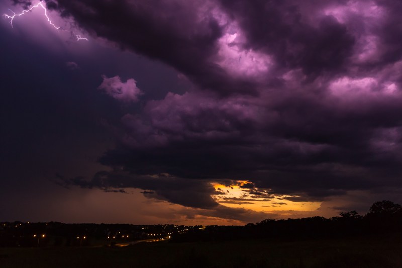 lightning sky cloud and storm 4k