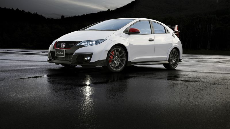 modulo, honda, civic, white, side view, 4k